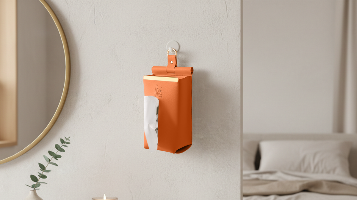PU Leather Tissue Box (Wall-Mounted) 270*95*110mm
