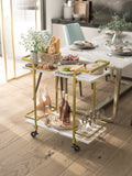 2-Tier Food Cart /w Screw Pack  795*380*840mm