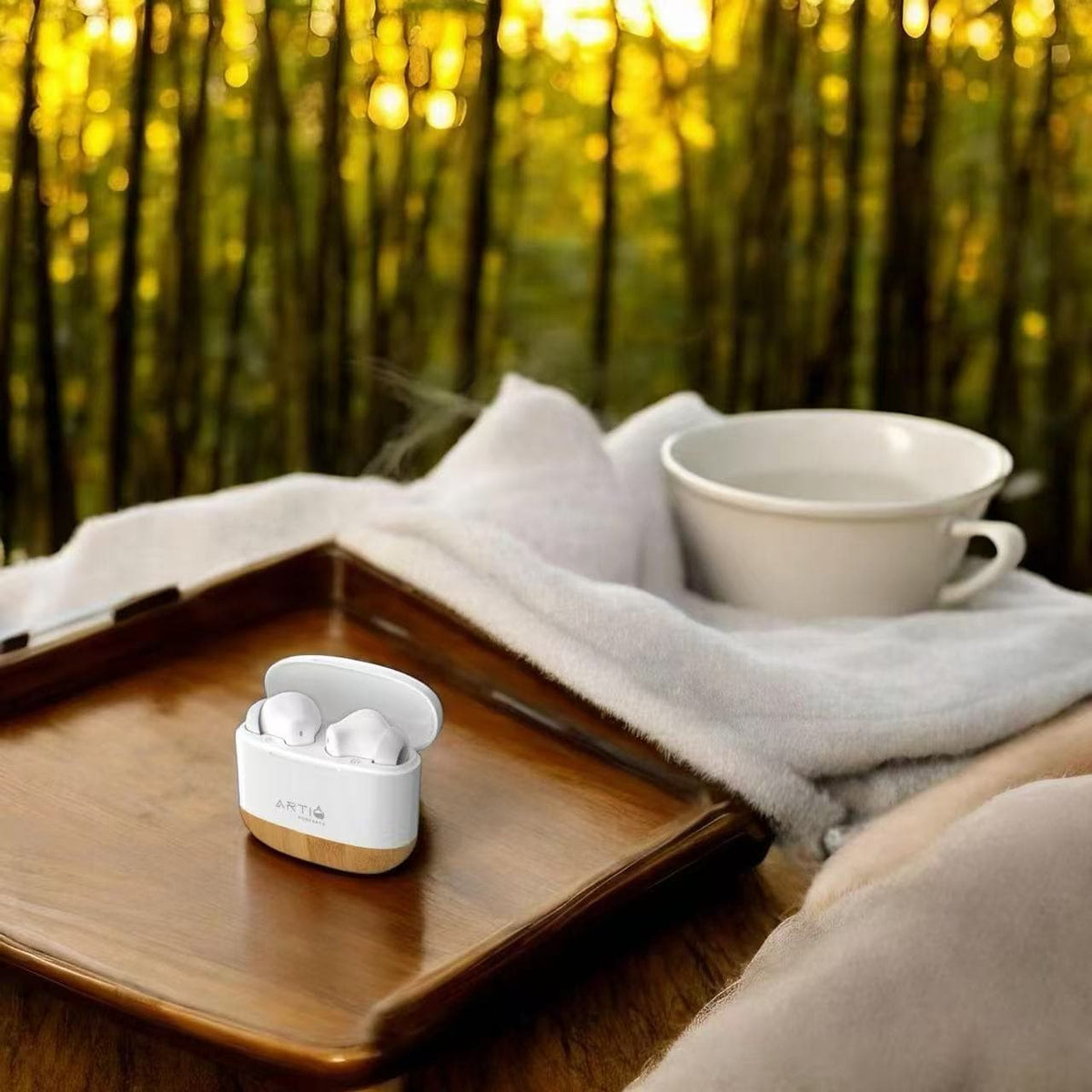 Bamboo Synq- Eggshell Shock Earbuds