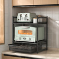 Kitchen Countertop Organizer Shelves /w Pull-Out Basket