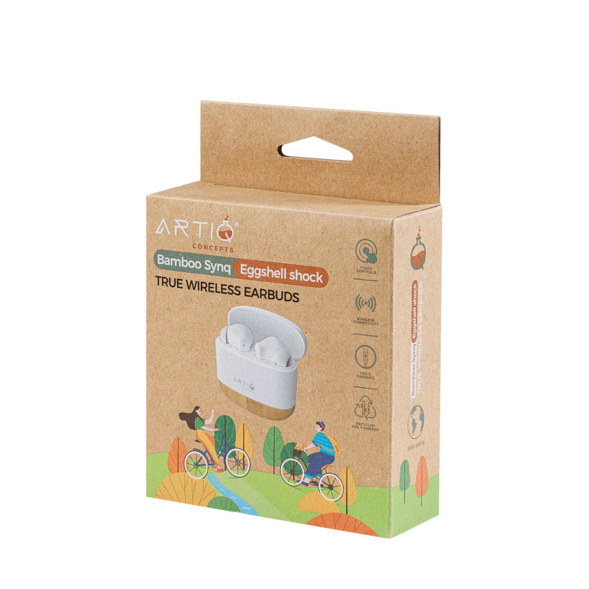 Bamboo Synq- Eggshell Shock Earbuds