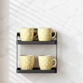Desktop & Wall-Mounted  Rack /w Nail-free Slot/Adhesive 184*108*180mm