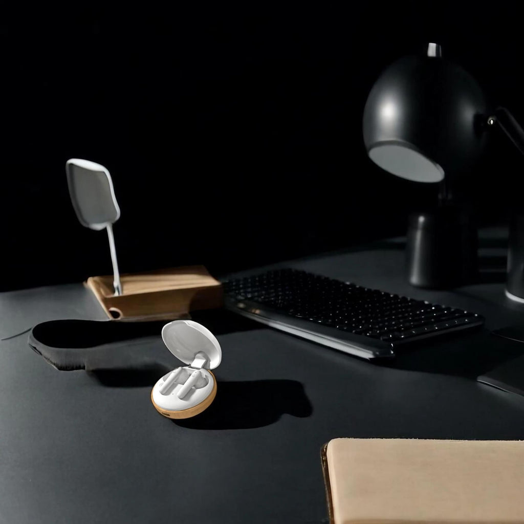 Bamboo Tunes- Eggshell Shock Earbuds
