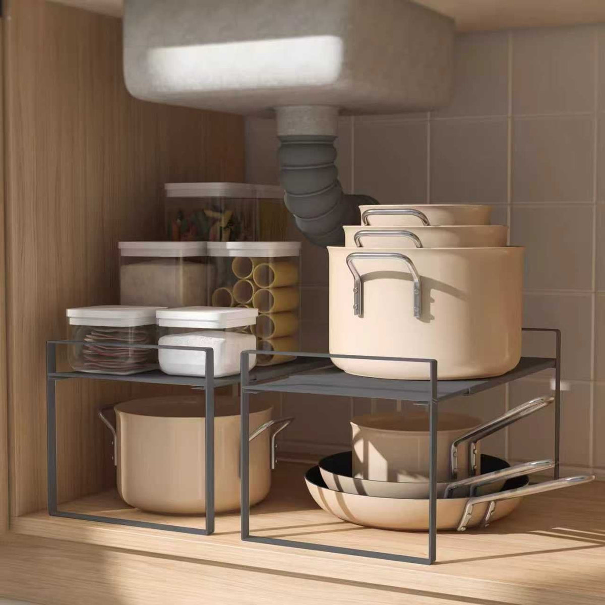 Expandable Cabinet Shelf Organizer (Medium)