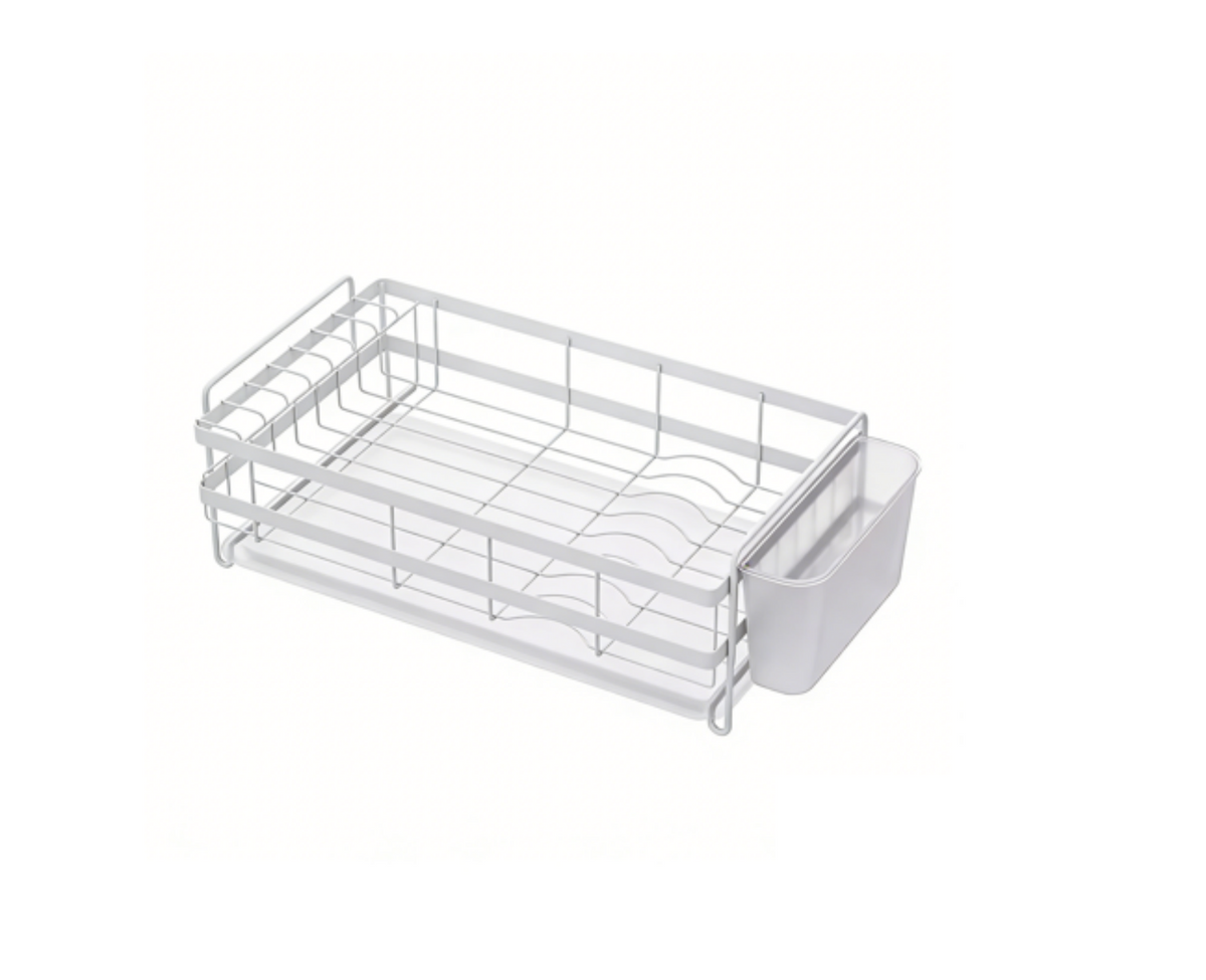 Dish Drying Rack /w PP tray & cutlery holder