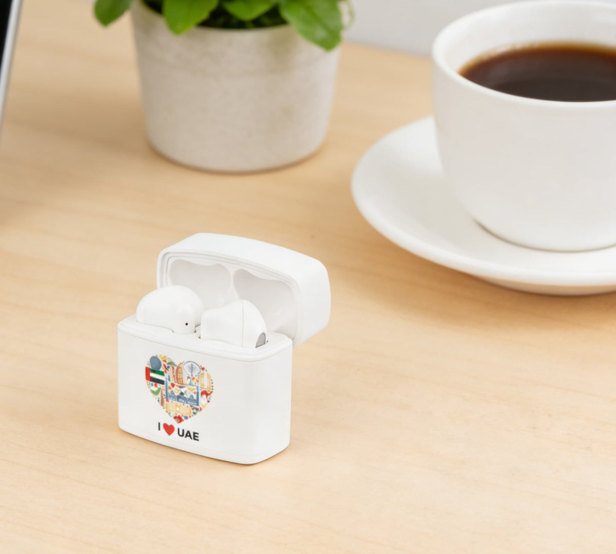 RECYCLED ABS ECO-FRIENDLY EARBUDS - Heart